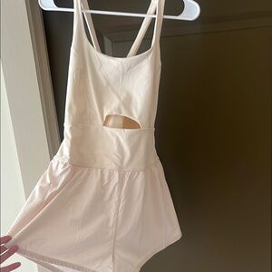 Free People Cream Romper with Cutout